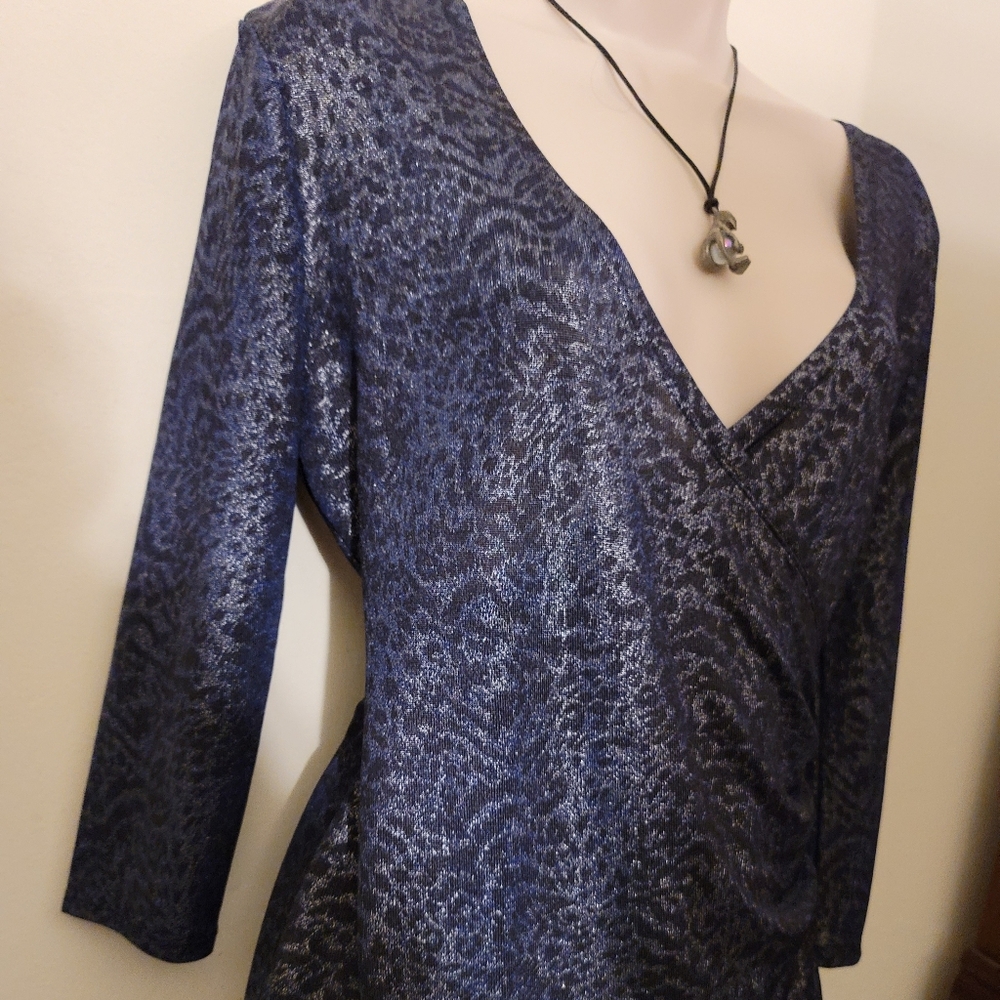 Jennifer Lopez Exotic Sparkle Blouse - Small